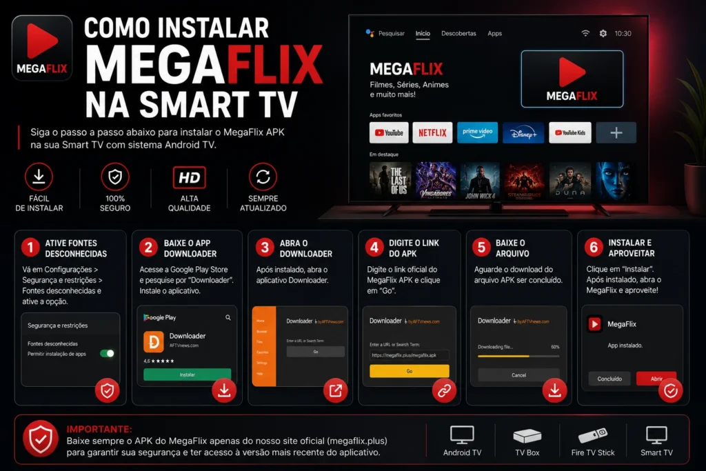 Como Instalar MegaFlix na Smart TV