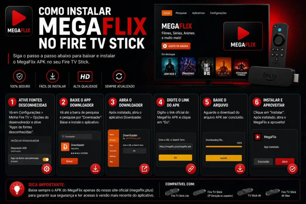 Como Instalar MegaFlix no Fire TV Stick