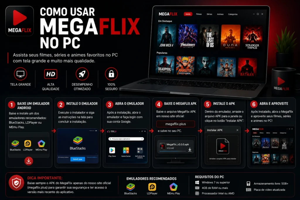 Como Usar MegaFlix no PC