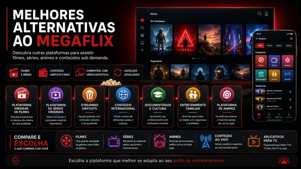 Melhores Alternativas ao MegaFlix